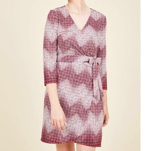 Modcloth Transformative Tutorial Wrap Dress Large